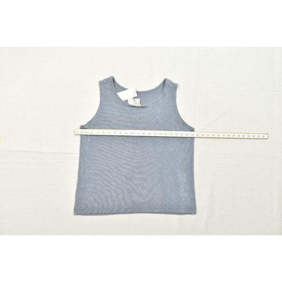 NEW Chico's Travelers Gray Tank Top Petite Size 3P Sleeveless Revirsible - Picture 3 of 8